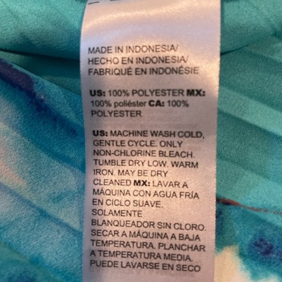 White House Black Market Pleated Tie-Dye Maxi Skirt - Size 4 - NWT - Picture 13 of 17